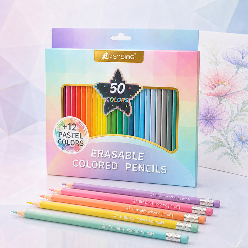 🎨 50% korting! 50-kleurige uitwisbare potloden – geen gerol, fel & eenvoudig te wissen. Perfect voor kinderen & creatievelingen! ✏️✨