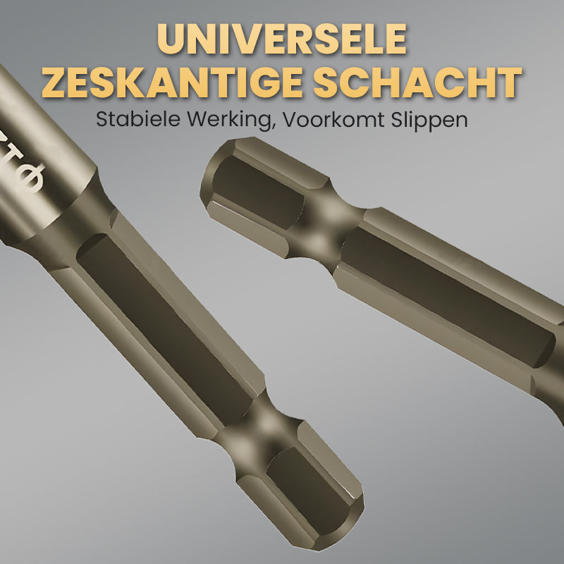 🔥2025 Hot Sale🔥Hoogwaardige 4-Fluit Getande Excentrische Boorbitset