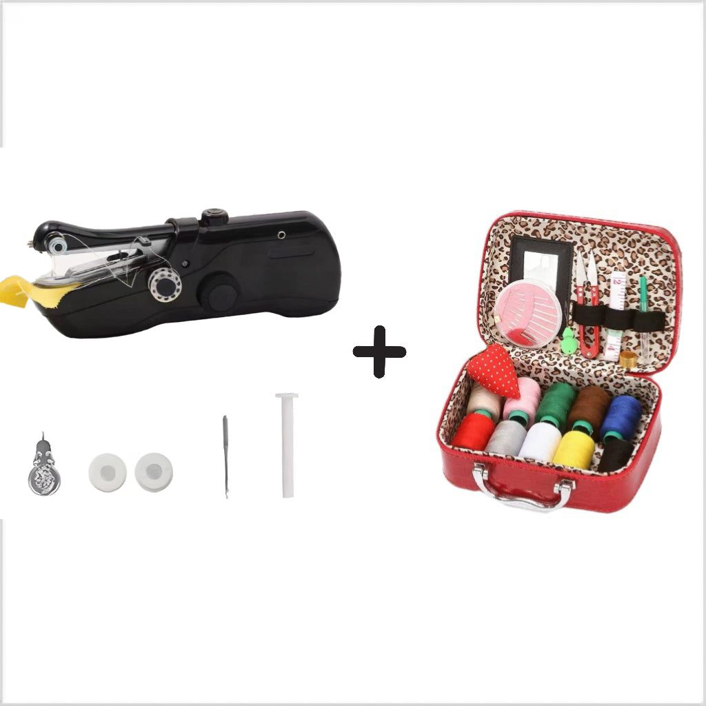 🧵 Mini Elektrische Naaimachine – Lichtgewicht, Draagbaar & Eenvoudig in Gebruik! ✨