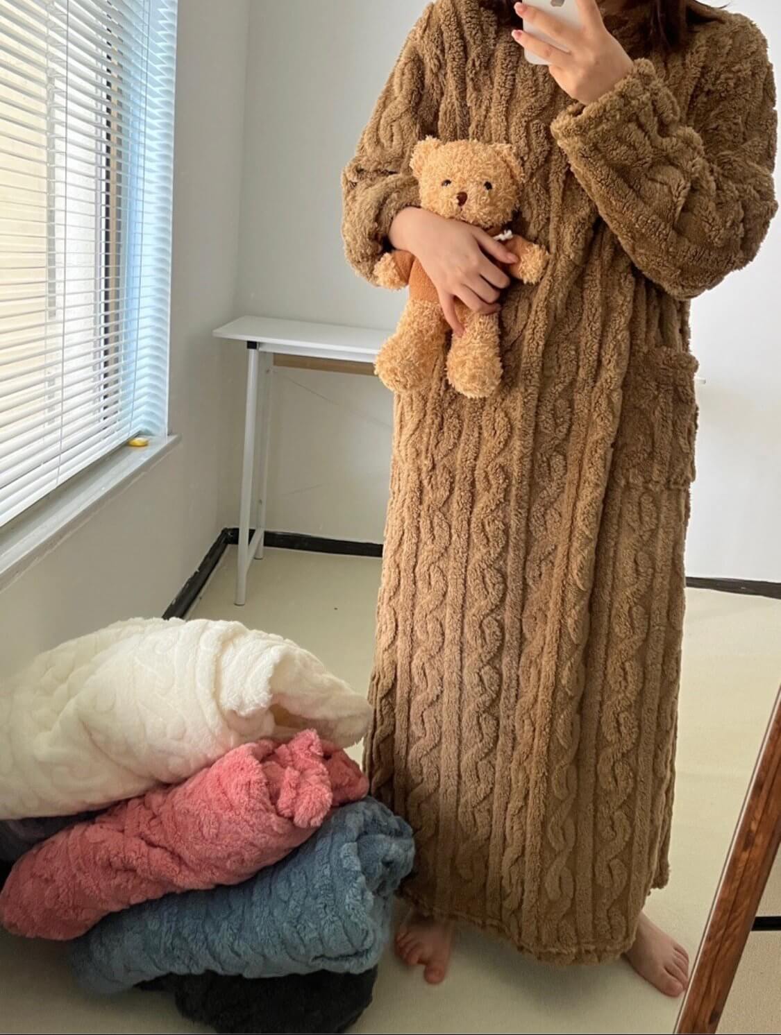 🔥Kerstpromotie-49%korting🔥Winter Koraal Fluwelen Huiskleding