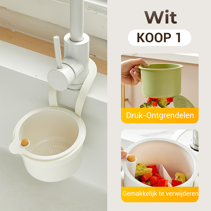 Multifunctionele afvoermand voor keukengootsteen
