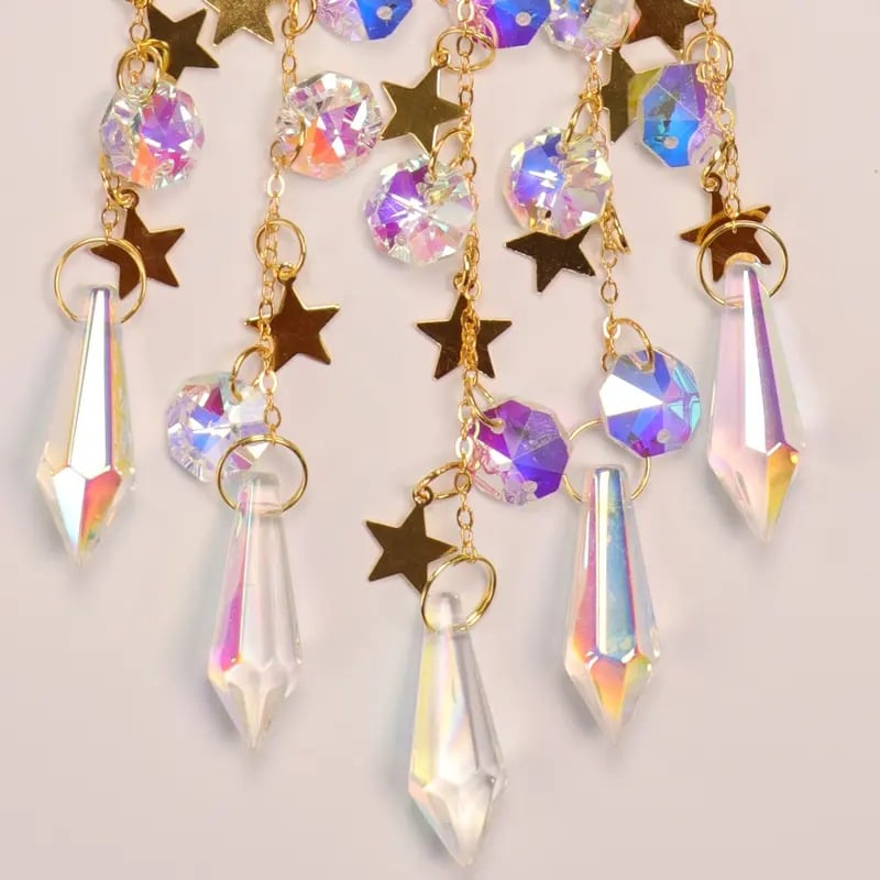 ✨Kristallen zonnevanger, binnen- en buitendecoratie voor raam, slaapkamer, binnenplaats, tuin☪️