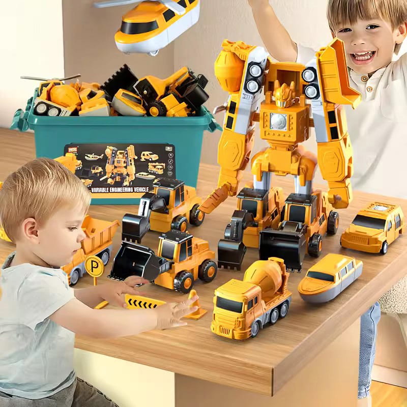 🔥Gratis verzending🚗Magnetische Transformeerbare Bouwauto Montagespeelgoed🚗