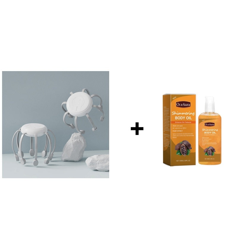 🧠 50% korting! Hoofdhuidmassageapparaat – 8 koppen, 360° massage, 4 modi & draagbaar. Ontspan overal & verbeter uw slaap! ⚡💆♂️