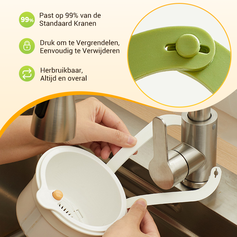 Multifunctionele afvoermand voor keukengootsteen