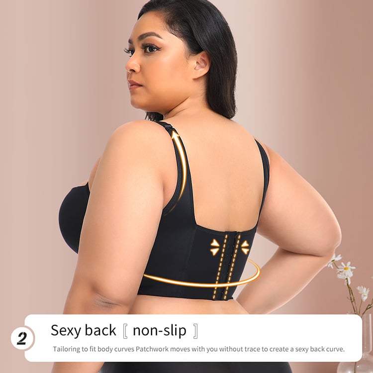 š„50% KORTINGš„š„Rug Gladmakende Beha met Shapewear