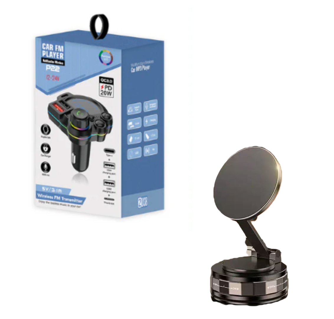 📻 NU 50% KORTING! 🚗 Universele dubbele-poort auto FM Bluetooth-zender – Draadloze muziek, handsfree bellen & dubbele USB-lader 🔌