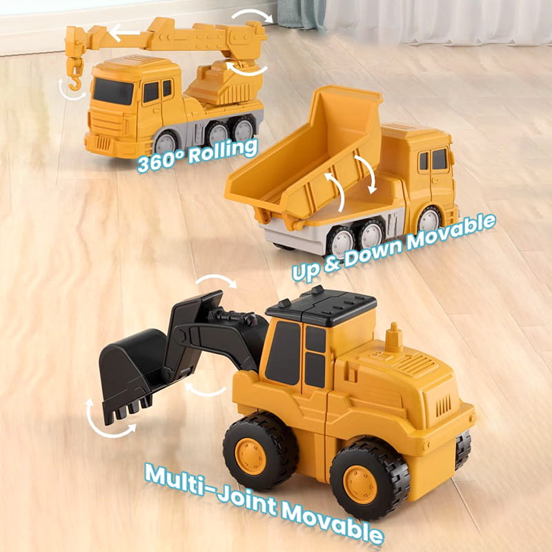 🔥Gratis verzending🚗Magnetische Transformeerbare Bouwauto Montagespeelgoed🚗