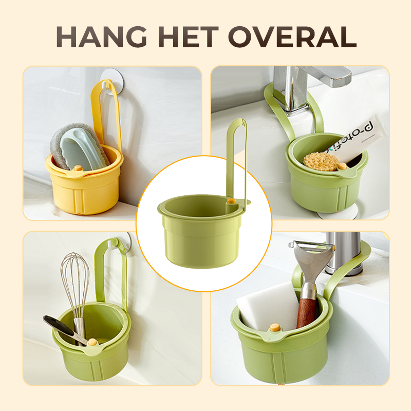 Multifunctionele afvoermand voor keukengootsteen