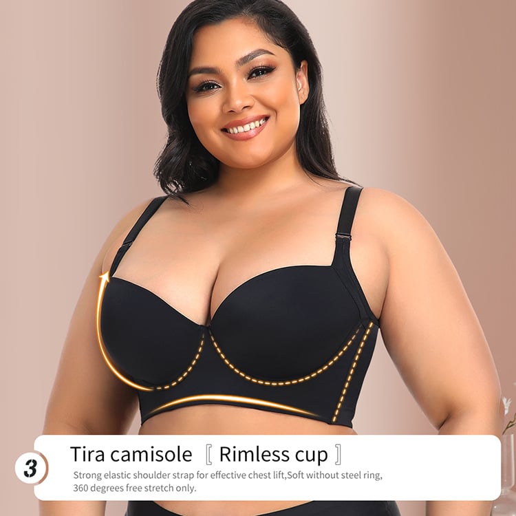 š„50% KORTINGš„š„Rug Gladmakende Beha met Shapewear