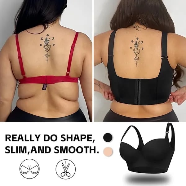 š„50% KORTINGš„š„Rug Gladmakende Beha met Shapewear