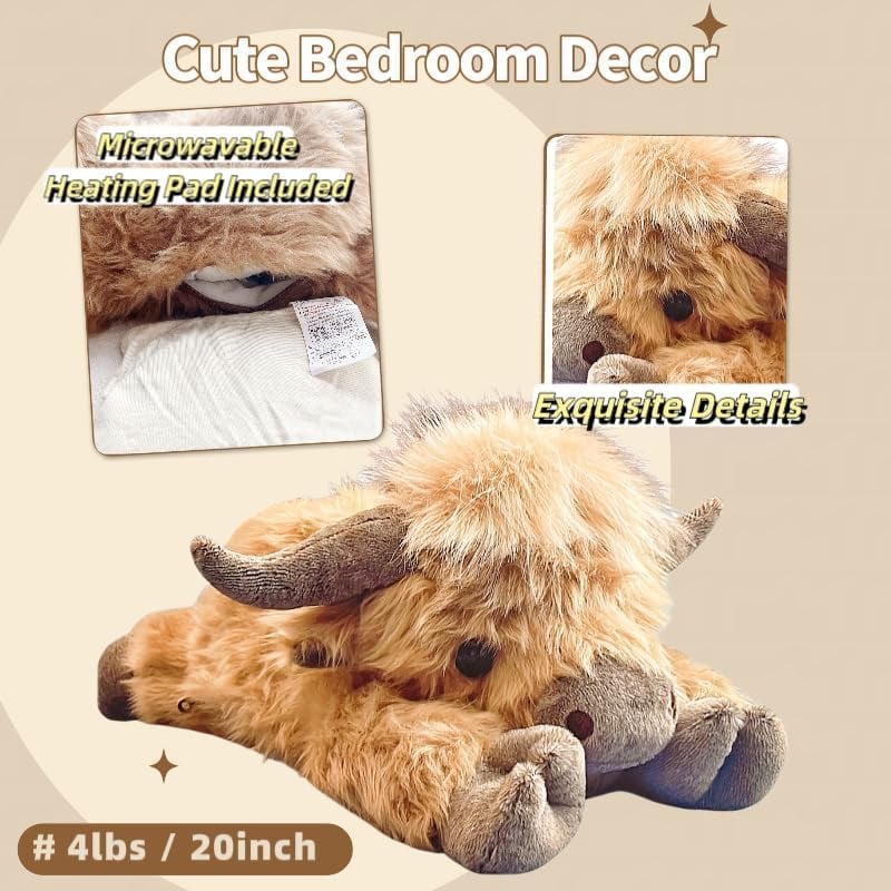 Kerst Nieuw Cadeau SpeelgoedššSchattig Beeldverhaal Hoogland Koe Knuffel Speelgoed