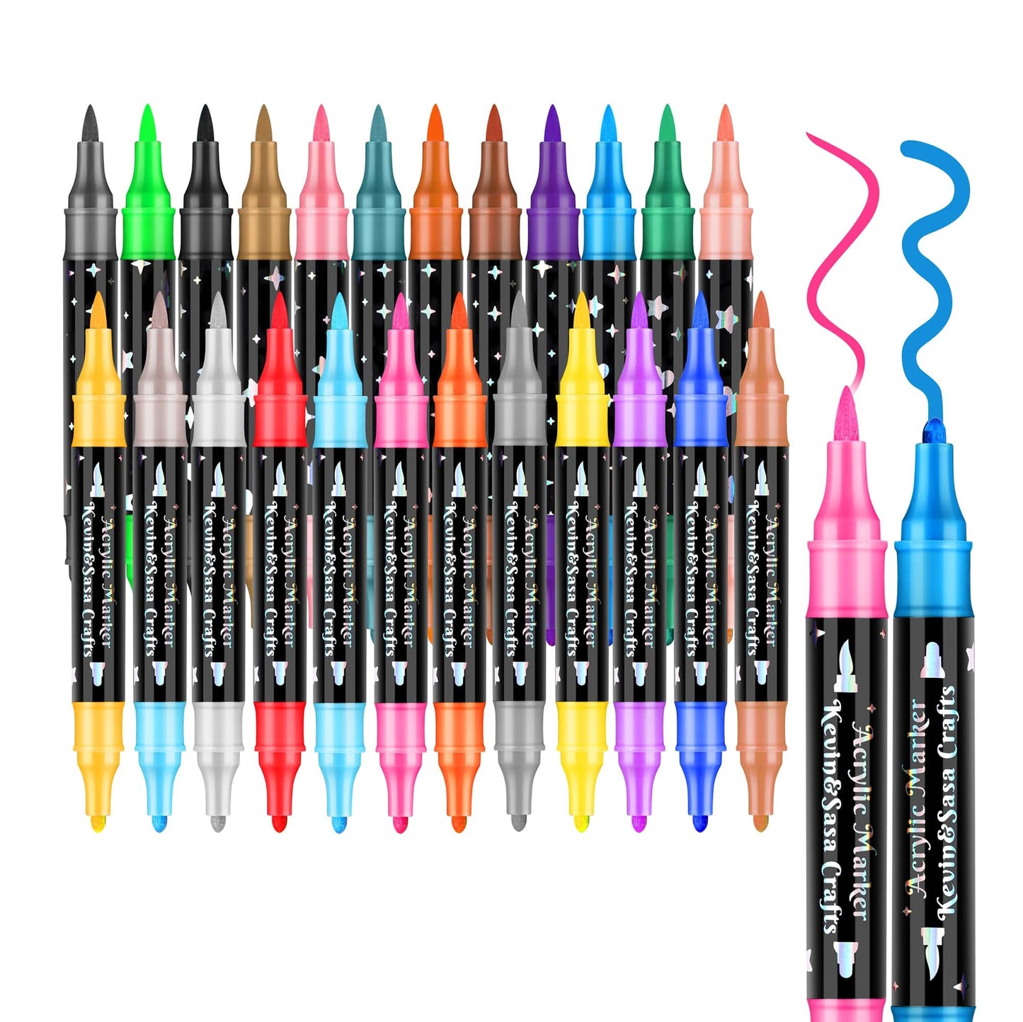 š„Hot Sale 50% KORTINGšDual-Tip Glitter Marker Pen