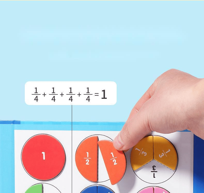 Montessori Magnetisch Boek Breukraadsel voor kinderen