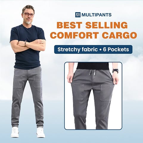 🎉Wekelijkse speciale uitverkoop - 50%Korting🎉MultiPants - duurzame cargo broek met veel stretch en meerdere zakken(Hoe meer je koopt, hoe hoger de korting)
