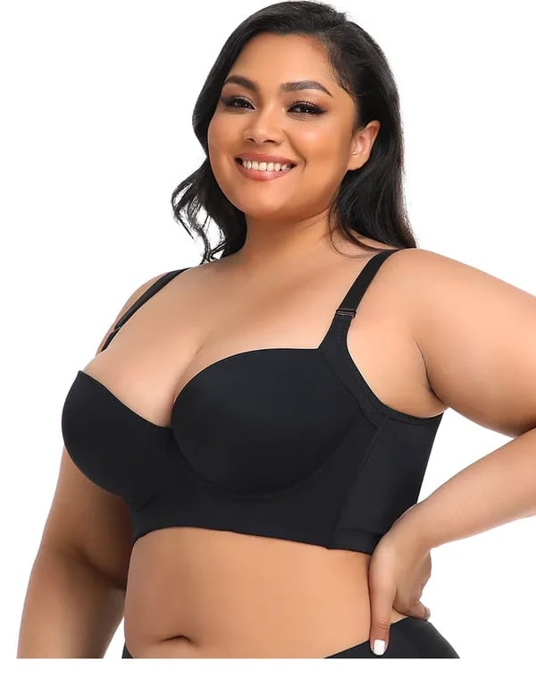 š„50% KORTINGš„š„Rug Gladmakende Beha met Shapewear