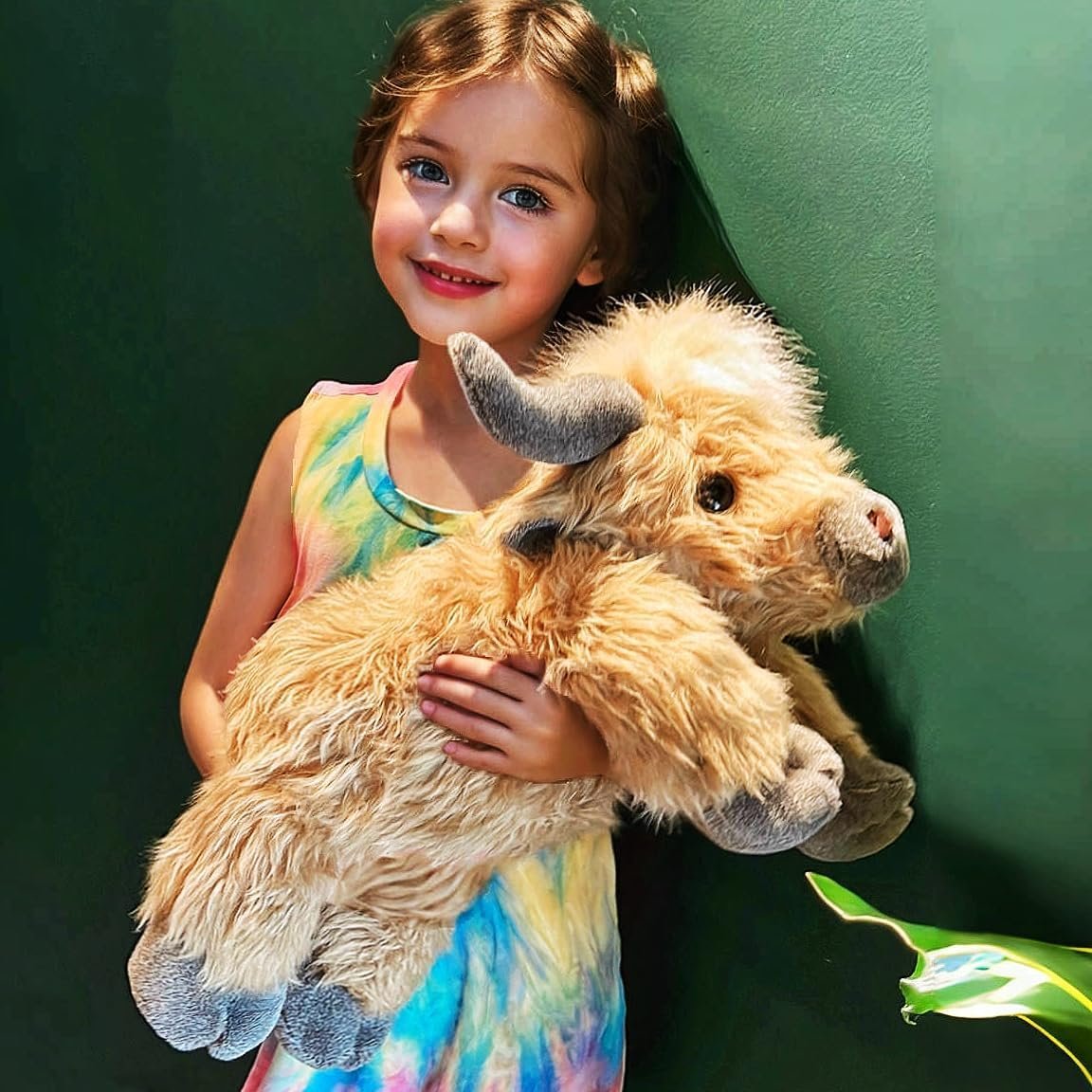 Kerst Nieuw Cadeau SpeelgoedššSchattig Beeldverhaal Hoogland Koe Knuffel Speelgoed