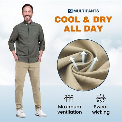 🎉Wekelijkse speciale uitverkoop - 50%Korting🎉MultiPants - duurzame cargo broek met veel stretch en meerdere zakken(Hoe meer je koopt, hoe hoger de korting)