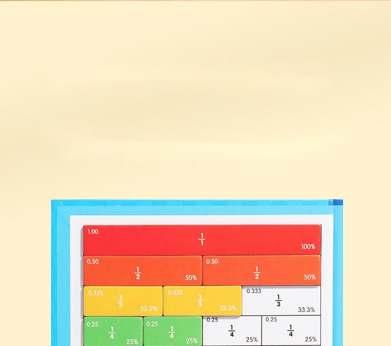 Montessori Magnetisch Boek Breukraadsel voor kinderen