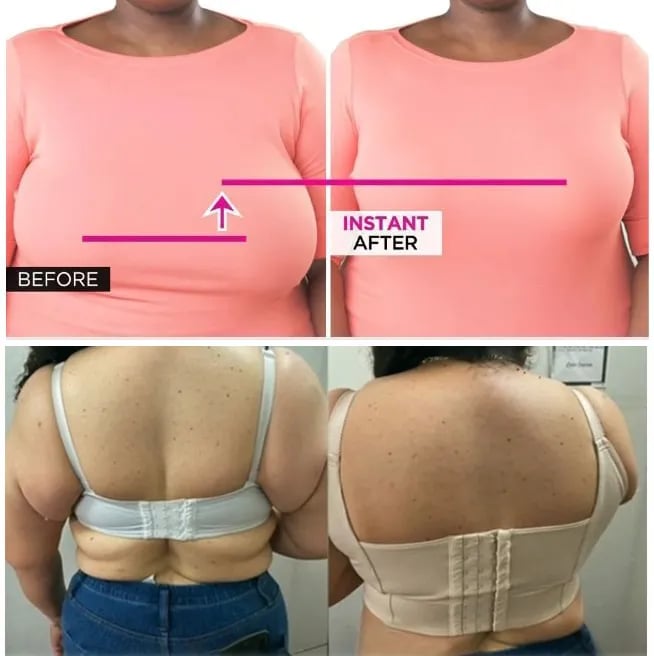 š„50% KORTINGš„š„Rug Gladmakende Beha met Shapewear