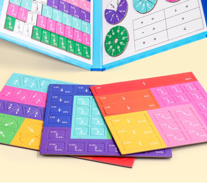Montessori Magnetisch Boek Breukraadsel voor kinderen