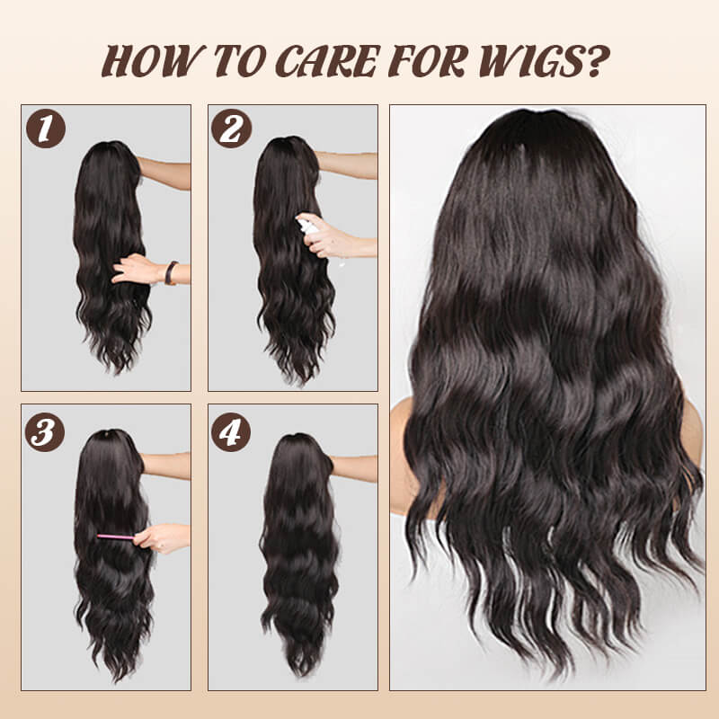 Dames gelaagde pony lange pruiken