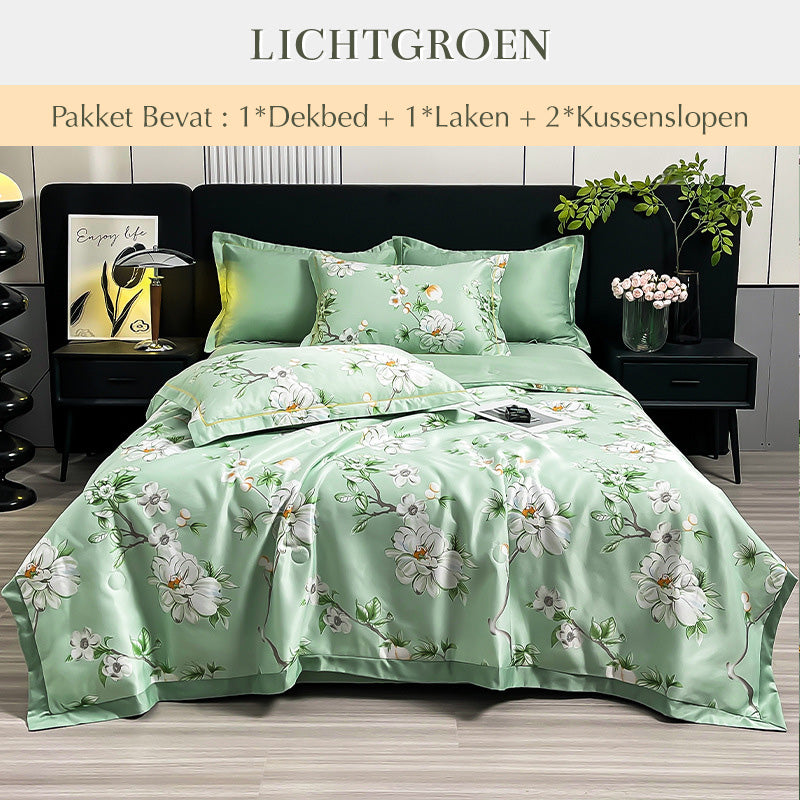 Ademende en Verkoelende Dekbedset van 4 stuks