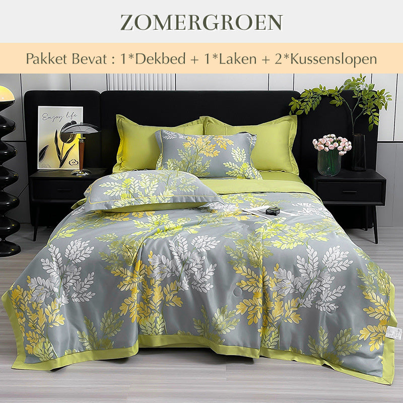 Ademende en Verkoelende Dekbedset van 4 stuks