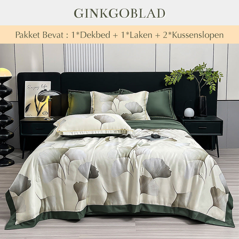 Ademende en Verkoelende Dekbedset van 4 stuks