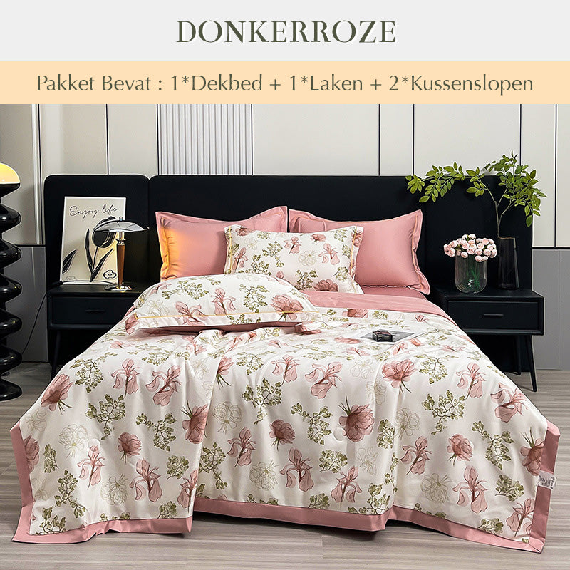 Ademende en Verkoelende Dekbedset van 4 stuks