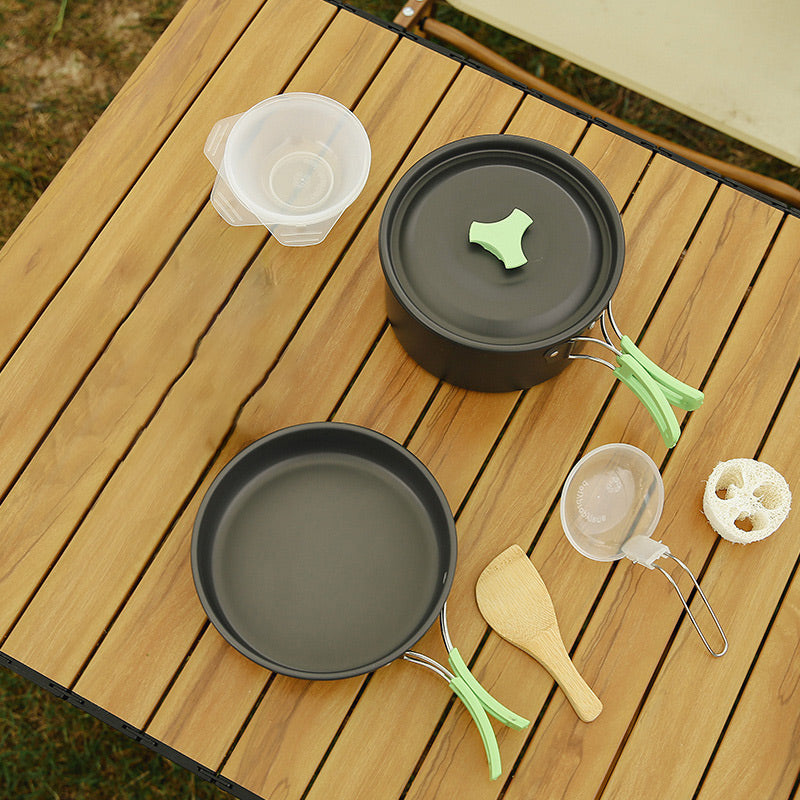 Multifunctionele Draagbare Campingbestekset