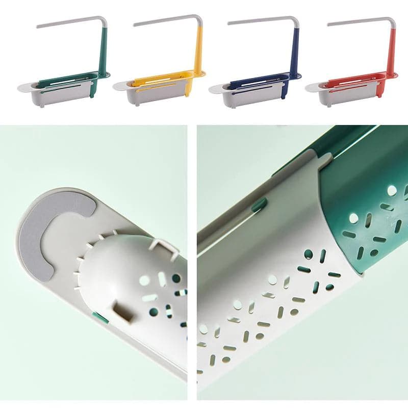 🚰 50% korting! Draagbare gootsteen organizer – verstelbaar 32-45 cm, multifunctioneel & ruimtebesparend. Houd je aanrecht schoon & netjes – eenvoudig opzij te zetten! ✨🧽