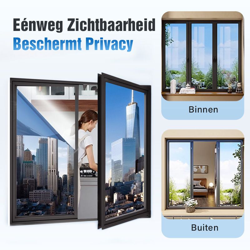 🔥Vandaag 50%korting🔥Eénweg Privacy Warmte-isolerende Film voor Glas