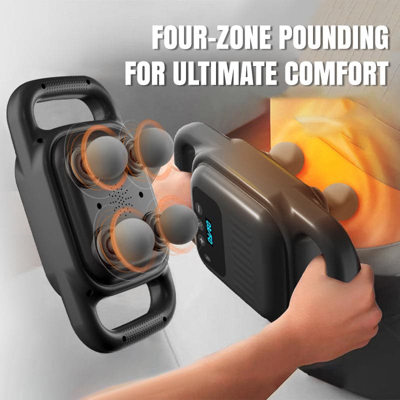 🏋️♂️4-koppig Fascial Gun Massageapparaat