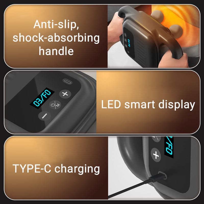 🏋️♂️4-koppig Fascial Gun Massageapparaat