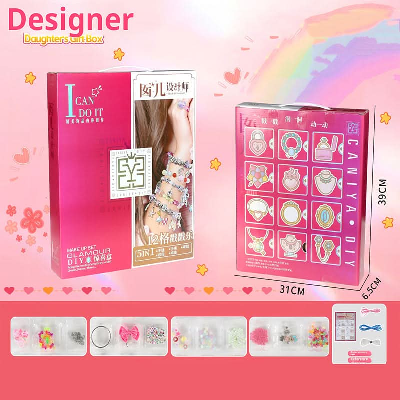 DIY kraal sieraden geschenkdoos set