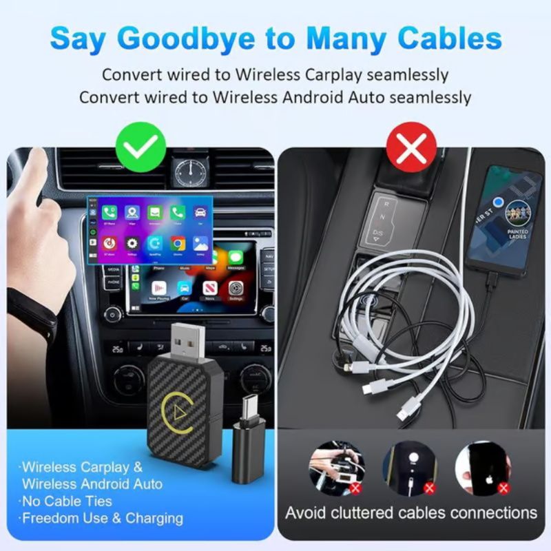 š„2025 Nieuwjaarspromotie - 50% kortingš„Mini Draadloze CarPlay Adapter