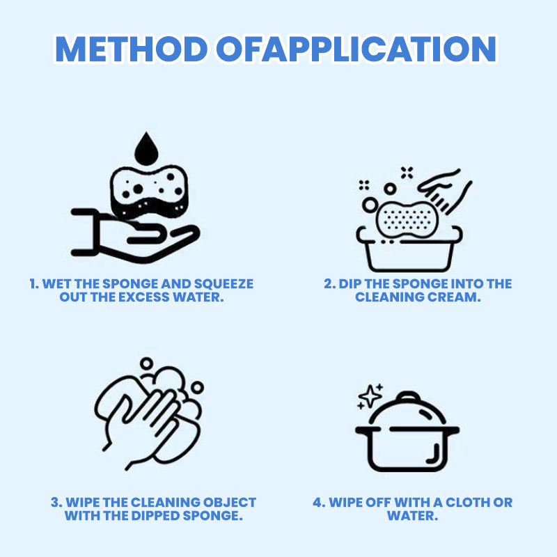 🎅Christmas Sale🎁Multifunctionele Effectieve Reinigingscrème met Spons