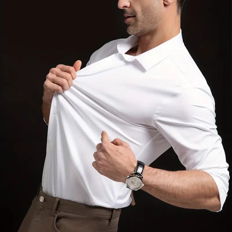 Vlekbestendig Waterdicht Stretch Overhemd voor Mannen