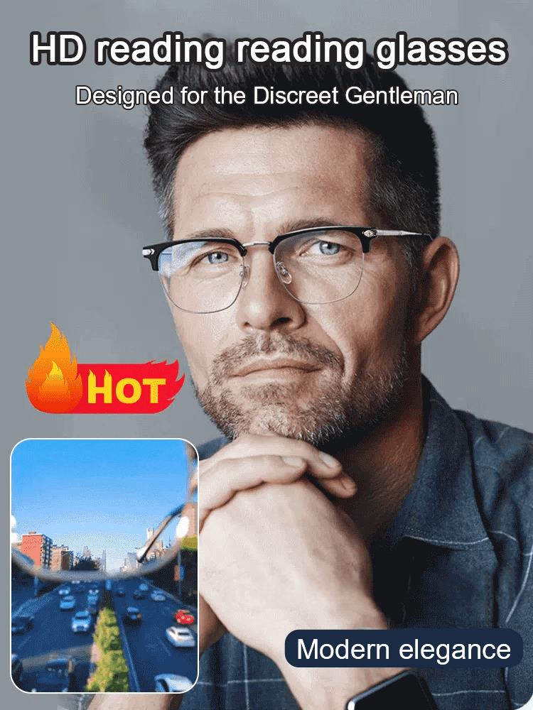 Ultralichte anti-blauw presbyopische bril