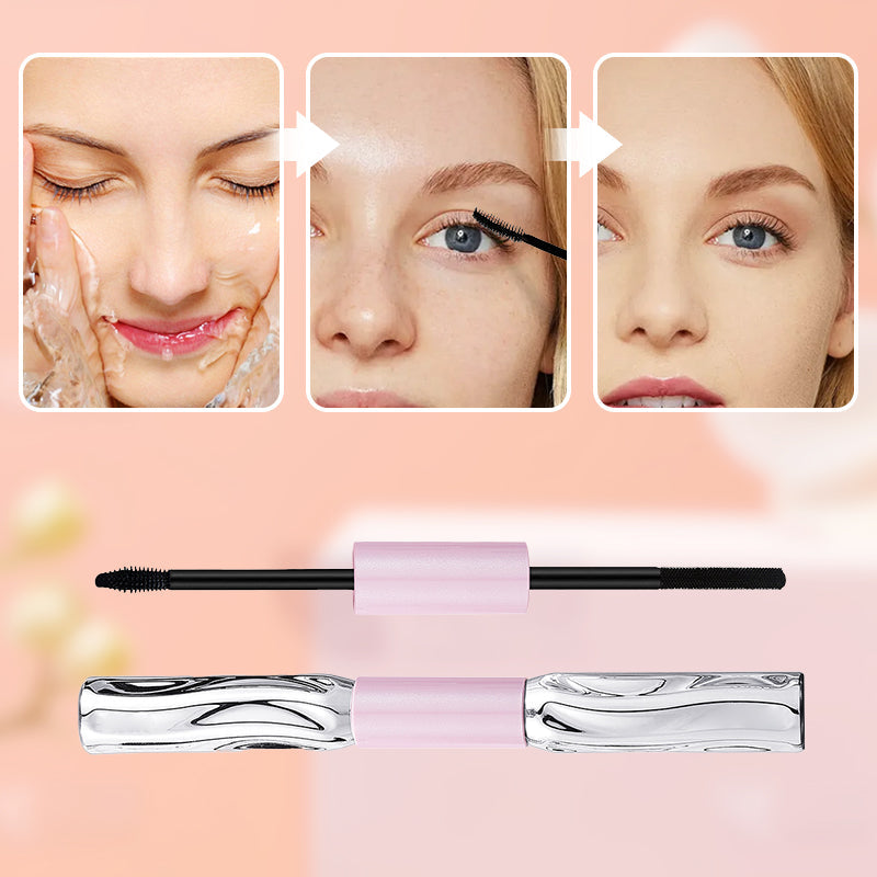 🔥 2-in-1 langhoudende volumegevende en krullende mascara