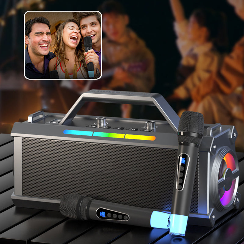 200W Bluetooth Karaoke Luidspreker met Draadloze Microfoon