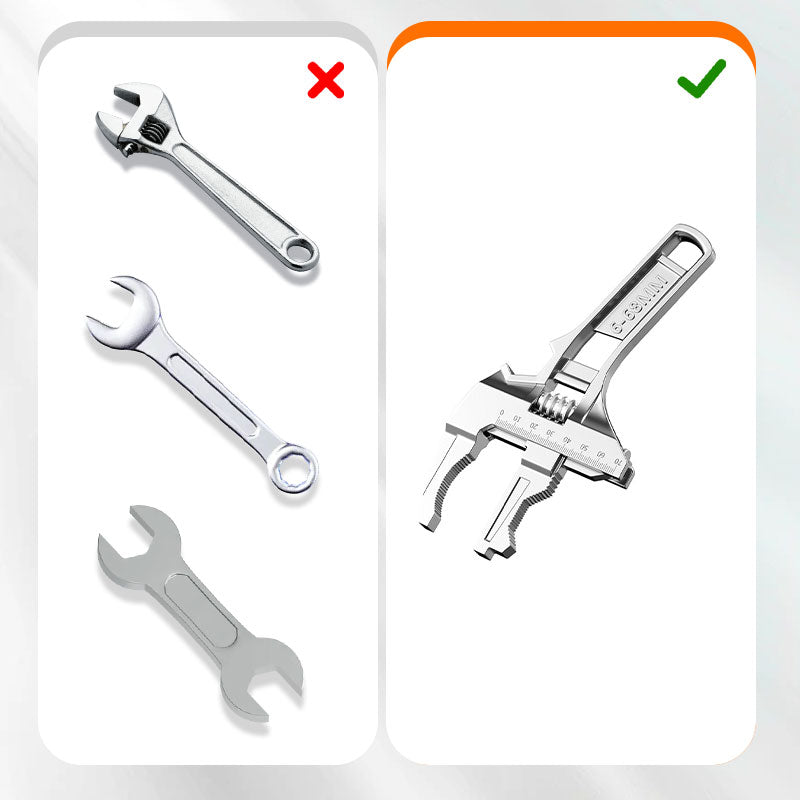 ⏳Beperkte tijd 50% korting💥Omkeerbare gootsteensleutel, bekopening 6-68 mm