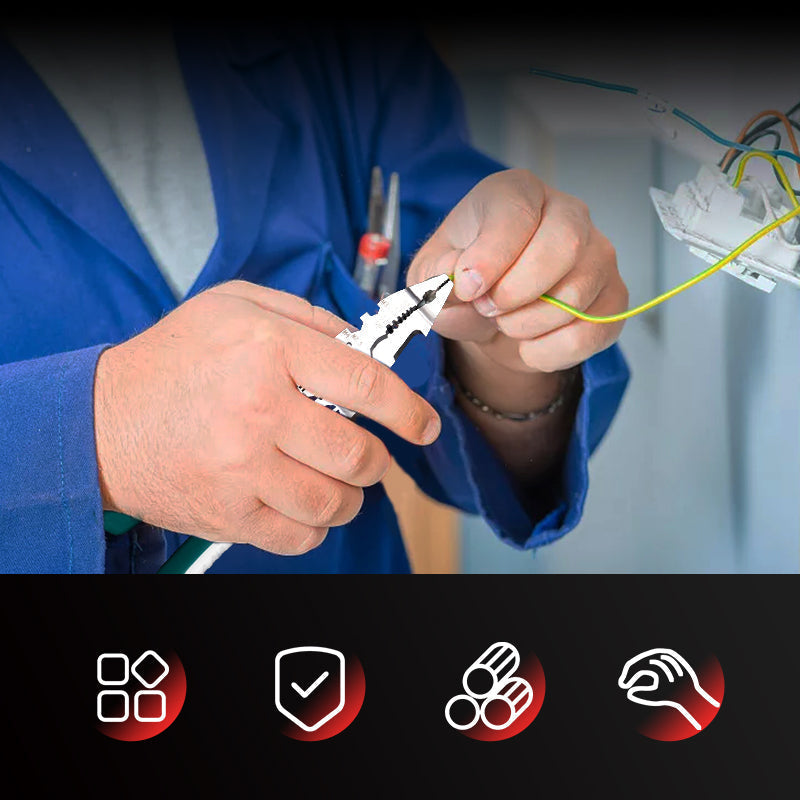 Multi-functionele opvouwbare anti-slip draadstriptang