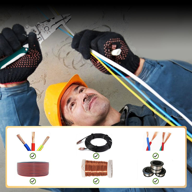 Multi-functionele opvouwbare anti-slip draadstriptang