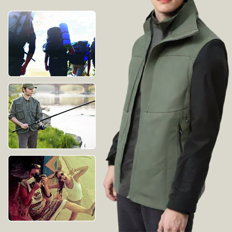 ⏳ Beperkte tijd 50% korting! 💥Heren Comfortabele Sneldrogende Vest met Zakken