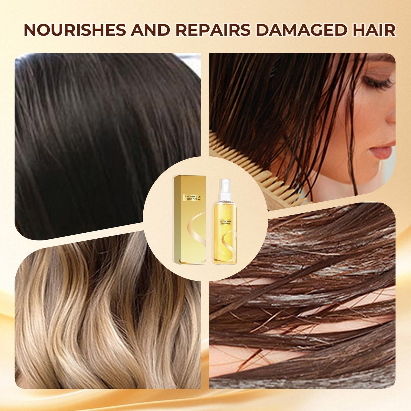 Leave-In Hair Oil Spray - gladmakende, langdurige glans