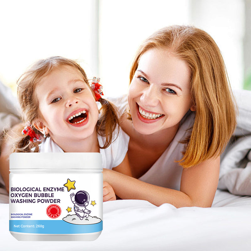 Biologisch enzym zuurstofbellen waspoeder