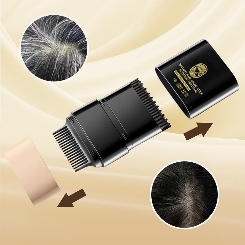 🎉Koop er 1 en krijg er 1 gratis🎉Instant Haarkleur Stick met Ingebouwde Kam