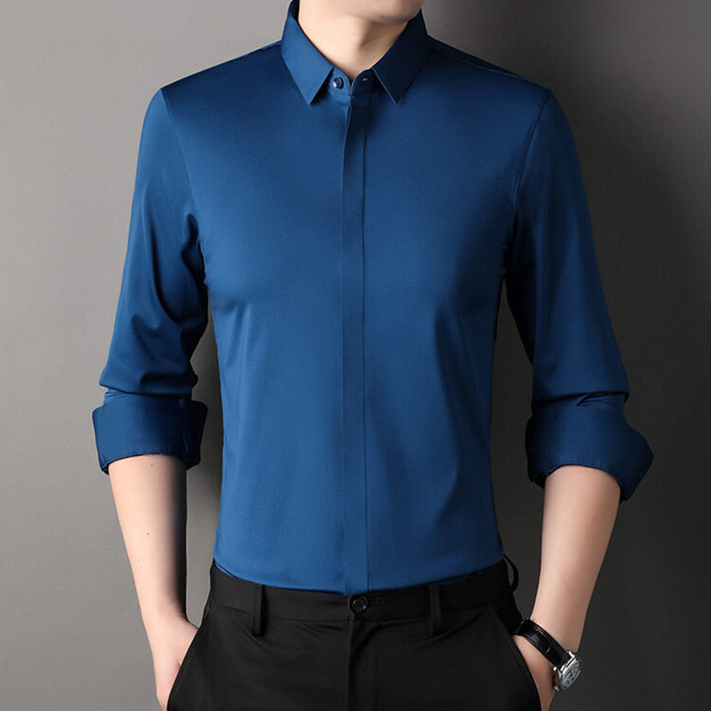✨2025 Nieuw Premium Bedrijfsshirt👔Herenhemd met kreukvrije knoopsluiting